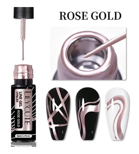 Lily Cute Metalik Nail art çizim ojesi ROSE GOLD (56567)