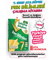 7. Sınıf Fen Bilimleri Ata Süper Çalışma Kitabım Yeni