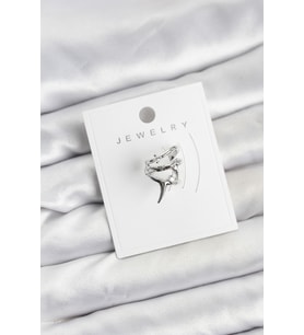 Gümüş Renk Pirinç Diken Model Kıkırdak Earcuff Küpe - Tj-Bkp11622