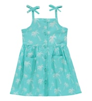 Civil Baby Fiyonk Askılı Flamlı 6-18 Ay Elbise - Yeşil
