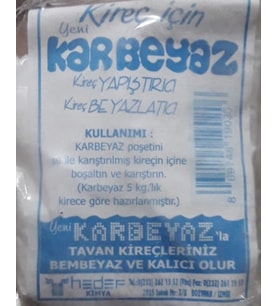 KAR BEYAZ KİREÇ PARLATICI ÇİVİT ( PAKET TAKRİBİ 60 gr + - % 5 - DEĞİŞKENLİK GÖSTEREBİLİR )