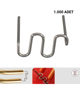 PROLEKTRO 1000 ADET 0,8MM DALGALI S TİP PLASTİK KAYNAK ZIMBA TELİ