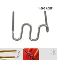 PROLEKTRO 1000 ADET 0,8MM DALGALI S TİP PLASTİK KAYNAK ZIMBA TELİ