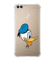 Huawei P Smart  Köşe Korumalı Antişok Kapak Donald Duck Tasarımlı Şeffaf  Kılıf