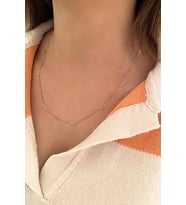Melek Kanadı 14 Ayar Sarı Altın Zincir Kolye