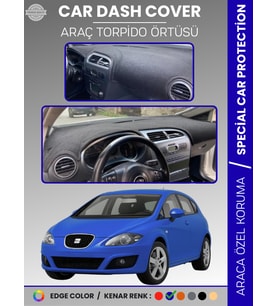 SEAT LEON (2005-2012) Torpido Örtüsü Ön Göğüs Halı Torpido Koruma Birebir Uyum Kaymaz UV Koruma