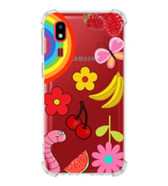 PrintiFy Samsung Galaxy A2 Core Uyumlu Water Color 5 Baskılı Şeffaf Köşe Korumalı Antişok Kılıf