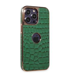 Apple İphone 14 Pro Kılıf Snake Kapak - Koyu Yeşil