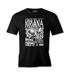 Nirvana - Bronx Siyah Erkek Tshirt