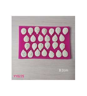 YY0235 Balon Harf Silikon Kalıp
