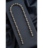 Hematit Doğal Taş Titanyum Dambıl Kesim 8x20mm Dizi