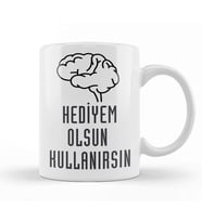 Komik Söz Hediyem Olsun Kullanırsın Kupa Bardak Porselen