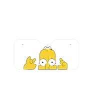 OEM Homer Simpson Şaşkın Tasarımlı Dijital Baskılı Katlanabilir Ön Cam Güneşliği