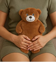 Ayıcık Figürlü Peluş Su Torbası Kılıfı Sevimli ve Yumuşak Kılıf