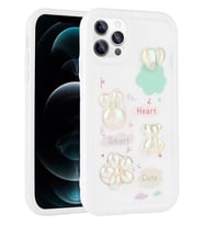 iPhone 11 Pro Uyumlu Kılıf Kabartma Figürlü Parlak Toys Silikon Kapak (Beyaz)