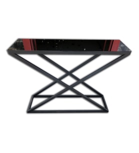 Dresuar 13657 X MODEL Temper Cam Ayna Metal Nikelaj Ayak Siyah Fırın Statik Boya