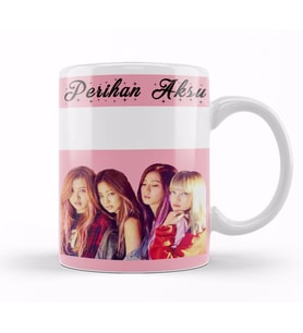 Kişiye Özel İsim Yazılı Blackpink Kupa Bardak Porselen