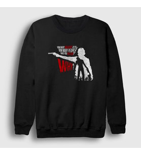 Presmono Unisex Siyah Why The Walking Dead Sweatshirt 221221tt