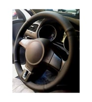 Audi A7 Uyumlu Dikmeli Direksiyon Kılıfı Noktalı-Soft Siyah