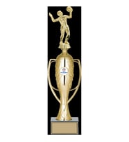 ODAK KUPA - Figürlü Kupalar - Voleybol Kadın Figürlü Kupalar FG-026 B - 42 cm