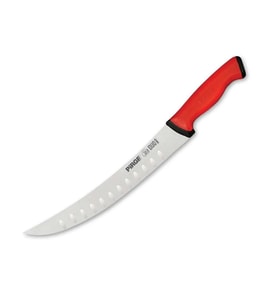 34622 Duo Kıvrık Nusret Tip Oluklu Et Doğrama, Kesme, Dilimleme, Trimleme Bıçağı 21 Cm - Kaymaz Sap