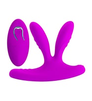 12 Fonksiyonlu Çift Uçlu Titreşimli Vibratör - Magic Finger (Mor)