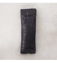 Lacivert Etnik Deri Kalemlik Büyük