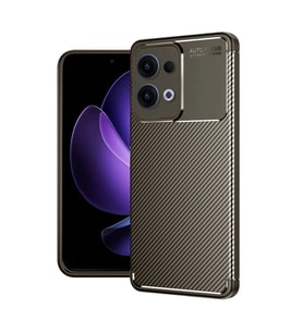 Reno 13 Pro Kılıf Auto Fus Karbon Kapak - Kahverengi