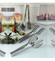 Paslanmaz Çelik 3'lü Maşa Seti Pasta Salata Ve Makarna Maşası