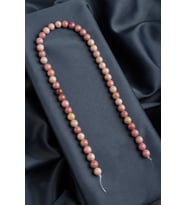 Rodonit Doğal Taş Parlak Pembe Küre Kesim 8mm Dizi [AA]