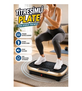 Titreşimli Fitness Platformu Ev Tipi Kas Aktivasyonlu Egzersiz Aleti