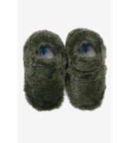 Hopfrög Furry Furry Haki Kürk Barefoot Patik (Hediye Seti)
