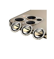 Apple iPhone 12 Pro Max Uyumlu Zore CL-06 Kamera Lens Koruyucu (Gold)