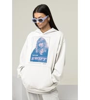 Taylor Swift Reputation Baskılı Unisex Oversize Şarkıcı Hoodie