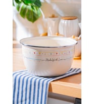 Emaye Karıştırma Kabı, 22 cm, Şık ve Dayanıklı Mutfak Gereci