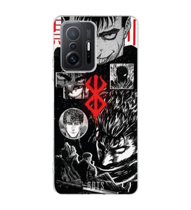 Xiaomi Mi 11T - 11T Pro Uyumlu Berserk Anime Tasarımlı Şeffaf Telefon Kılıfı