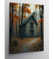 Kanvas Tablo Terk Edilmiş Korku Evi