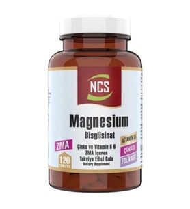 NCS Magnezyum Bisglisinat Çinko B6 Folik Asit 120 Tablet