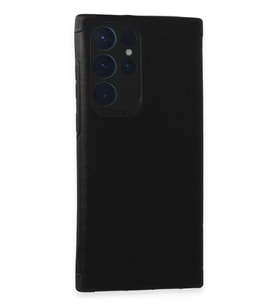 Durukar® Samsung Galaxy S22 Ultra Kılıf Loop Deri Silikon - Siyah