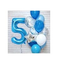 Düvenci Ticaret Mavi Yaş Balon Set 5