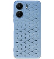 Newface Xiaomi Redmi 13C Kılıf Petek Silikon Kapak - Mavi