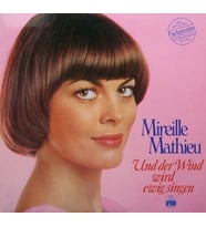 Mireille Mathieu – Und Der Wind Wird Ewig Singen chanson tarz plak alithestereo (Siyah)