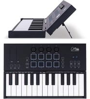 FC-25 katlanabilir Midi klavye denetleyicisi, 25 tuşlu USB MIDI klavye, 8 RGB davul pedi, Bluetooth MIDI, Cubase LE yazılımı, şarj edilebilir pil, stüdyo için kompakt
