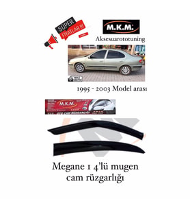 Megane 1 1995-2003 Model Arası 4'Lü Mugen Cam Rüzgarlıgı