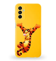 Samsung Galaxy M13 Uyumlu Lansman Kılıf Altı Kapalı İçi Kadife  Tiger Tasarımlı  Kapak (Şeffaf)