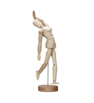 Eskiz Mankeni Ahşap Model 20 cm Manken Modelling (Bej)