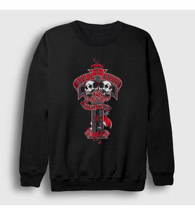 Presmono Unisex Siyah Civil War Guns N' Roses Sweatshirt 56502tt