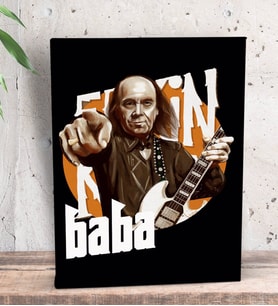 BK Gift Erkin Baba Tasarımlı Dekoratif Mini Kanvas Tablo 15x20cm-1