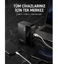 4 Portlu Gan Masaüstü Hızlı Şarj İstasyonu