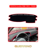 TOYOTA Corolla (1988-1991) fındık TORPİDO KORUMA HALISI KIRMIZI KENAR